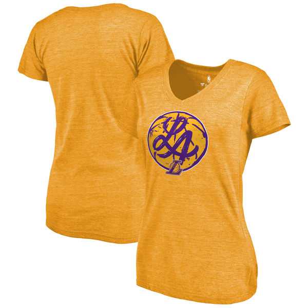 Women's Los Angeles Lakers Fanatics Branded Hometown Collection Lonestar Tri Blend T-Shirt Gold FengYun,We sell and wholesale Women's Los Angeles Lakers Fanatics Branded Hometown Collection Lonestar Tri Blend T-Shirt Gold FengYun on line form chian!
